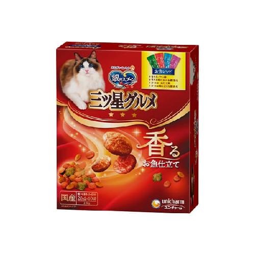 Unicharm Silver Spoon Three Star Cat Food Fish Blend 200g