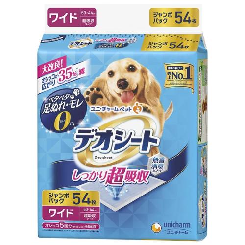Unicharm Deo Sheet Super Absorb Unscented Wide 54 Sheets