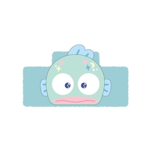Sanrio Uru Deco Hair Clip Hangyodon 1 Piece