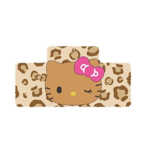 Sanrio Uru Deco Hair Clip Hello Kitty Brown 1 Piece