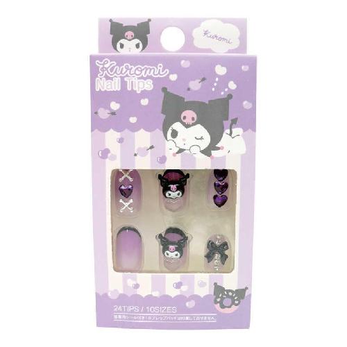 Santan Kuromi Nail Chip 24 Pieces