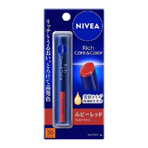 Nivea Rich Care Color Lip Ruby Red 2g